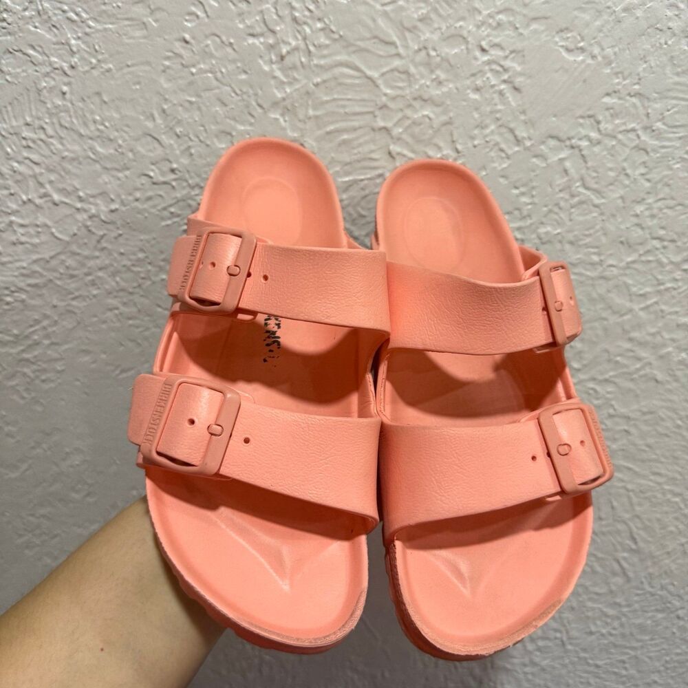BIRKENSTOCK Arizona Essentials EVA Coral Peach Sandals Size 8.5 US 39 EU